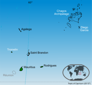 map of Rep of Mauritius